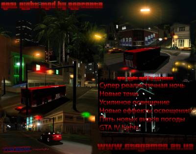 GTA SA "Real Night Mod" By RAPcentr