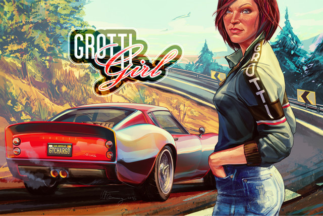 GTA 5 Grotti girl by W_Flemming
