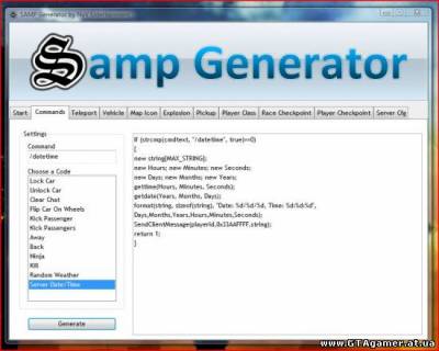 SAMP Generator version 2.0.0
