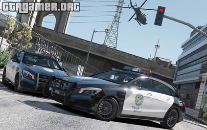 Mercedes CLA 45 AMG Shooting Brake POLICE для GTA 5