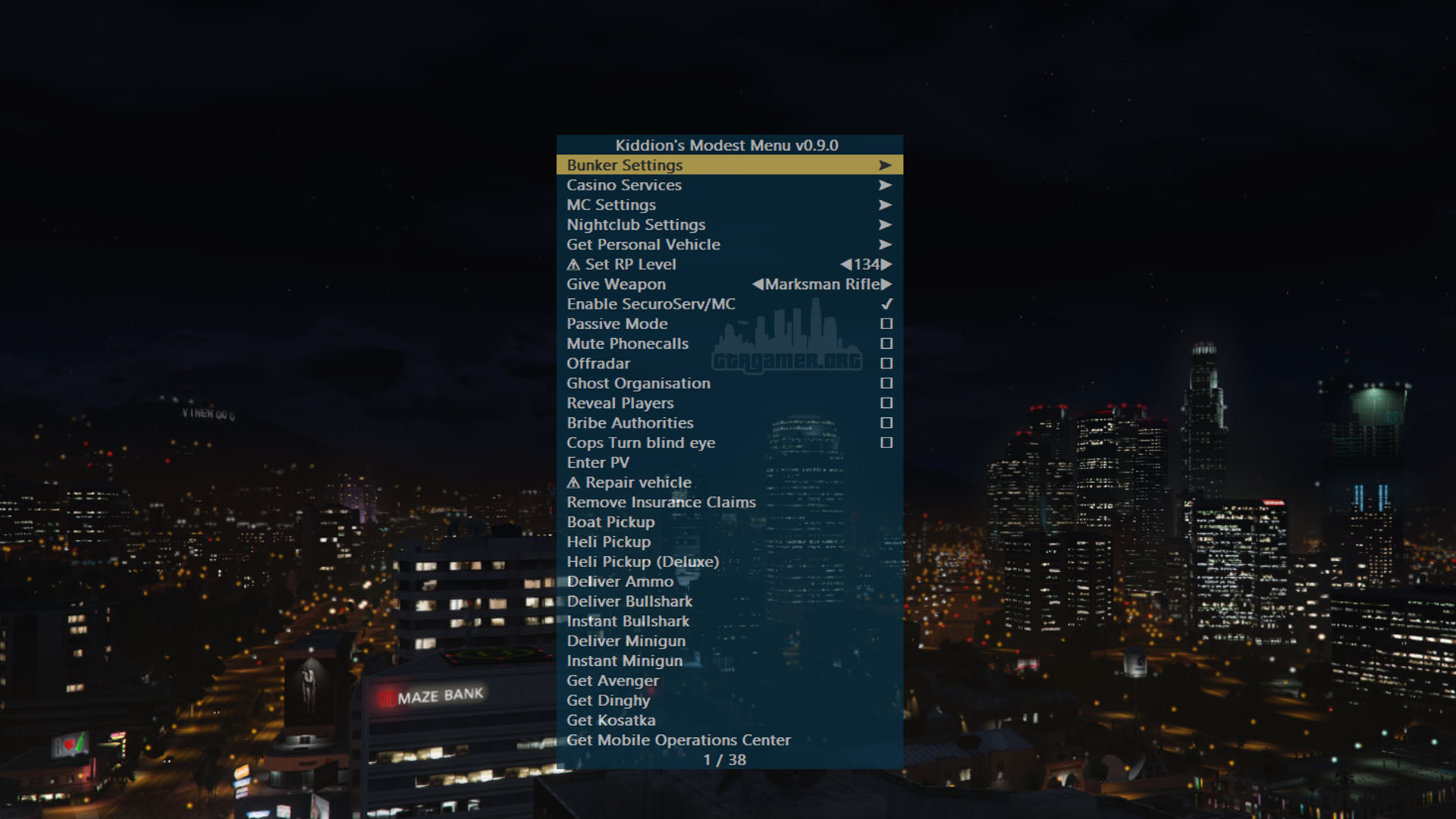 Modest menu gta 5 новая версия (120) фото