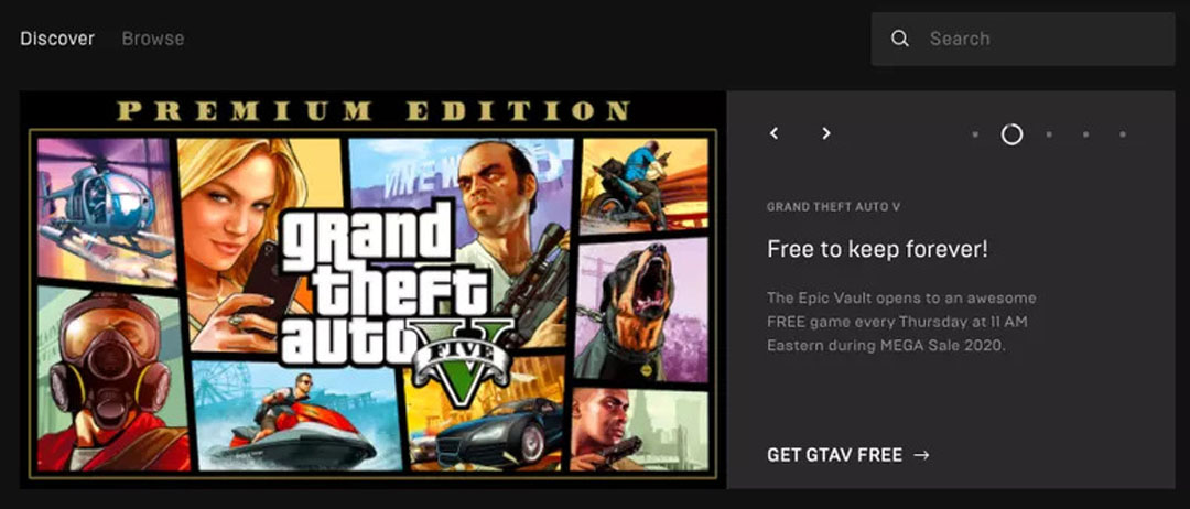 Как получить GTA 5 бесплатно в Epic Games Store