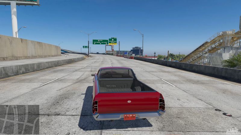 На машине через Vice City, скриншот из утечки GTA 6