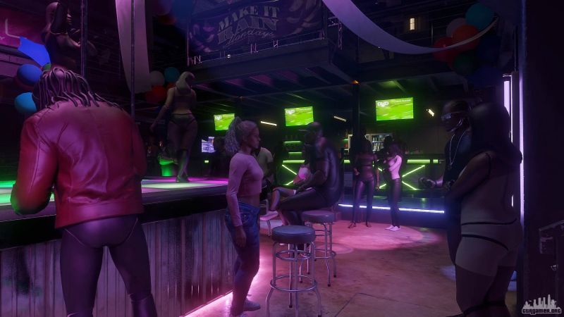 В клубе, скриншот из утечки GTA 6