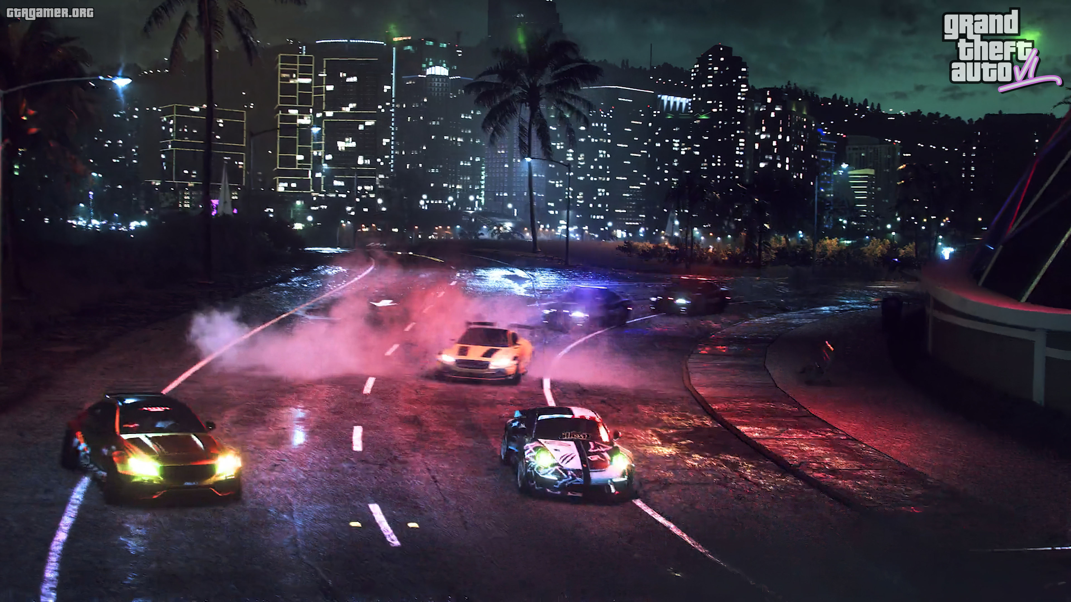 Игра ночные гонки. GTA 6 screenshots.