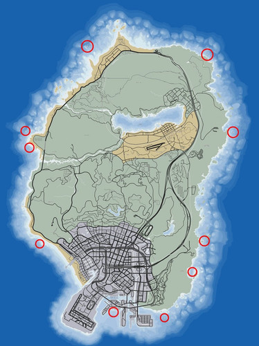 Карта скрытых пакетов в GTA 5